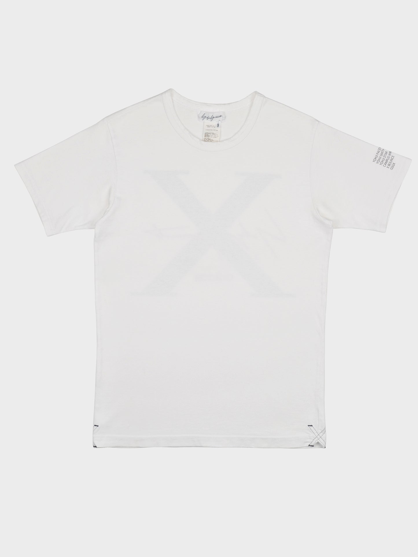 Yohji Yamamoto X Adidas - A/W 2011 - 10th Anniversary "X" t-shirt - size 3