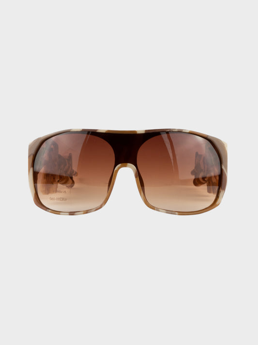 Linda Farrow X Jeremy Scott - S/S 2013 - army sunglasses (brown camo)