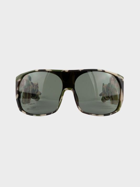 Linda Farrow X Jeremy Scott - S/S 2013 - army sunglasses (green camo)