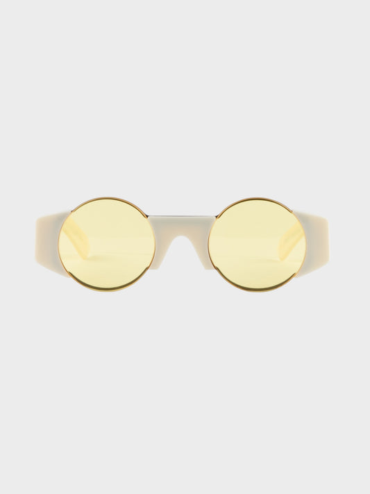 SUPER by Retrosuperfuture X Gosha Rubchinskiy - S/S 2017 - 0AQ sunglasses (white/yellow)