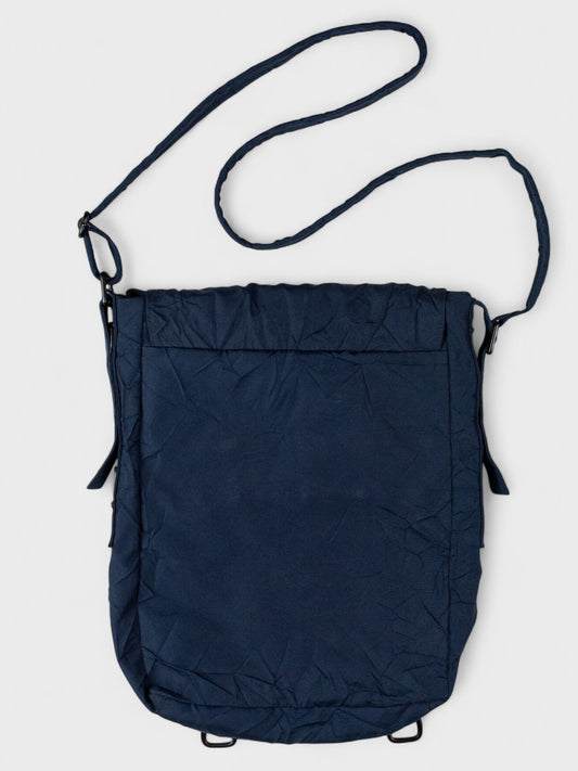 Eastpak X Raf Simons - A/W 2008 - (sample) wrinkled flapbag (blue)