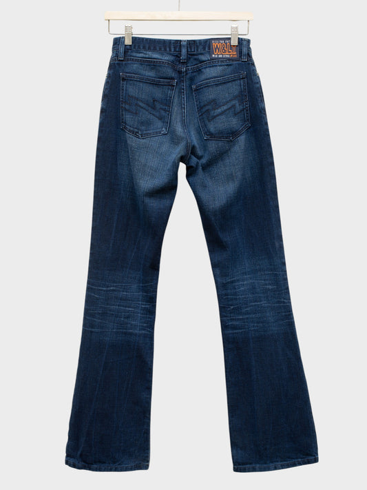 Wild & Lethal Trash - (vintage) - "I love Walter" low waist bootcut jeans - size 28