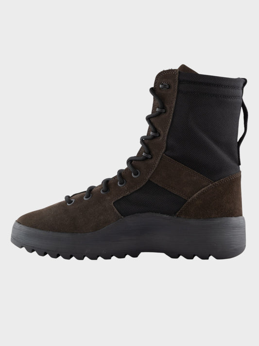 YEEZY Season 7 (2018) - Thick Suede and Nylon Military Boot (Oil) - size 42