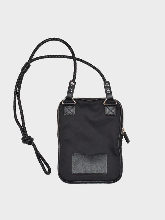 Y-3 - S/S 2008 - sling bag with woven leather strap (black)