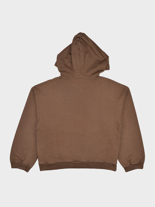 Gosha Rubchinskiy - A/W 2015 - flag hoodie (brown) - size S