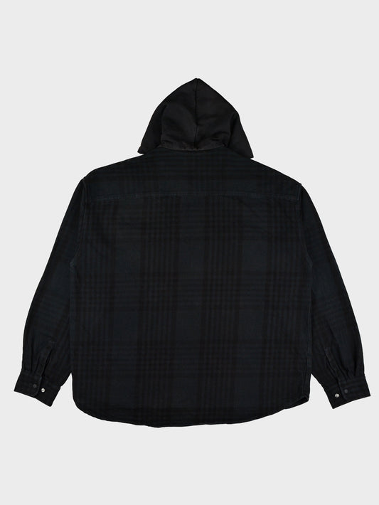 YEEZY - 2017 - Yeezy Supply oversized flannel overshirt with hood - size L