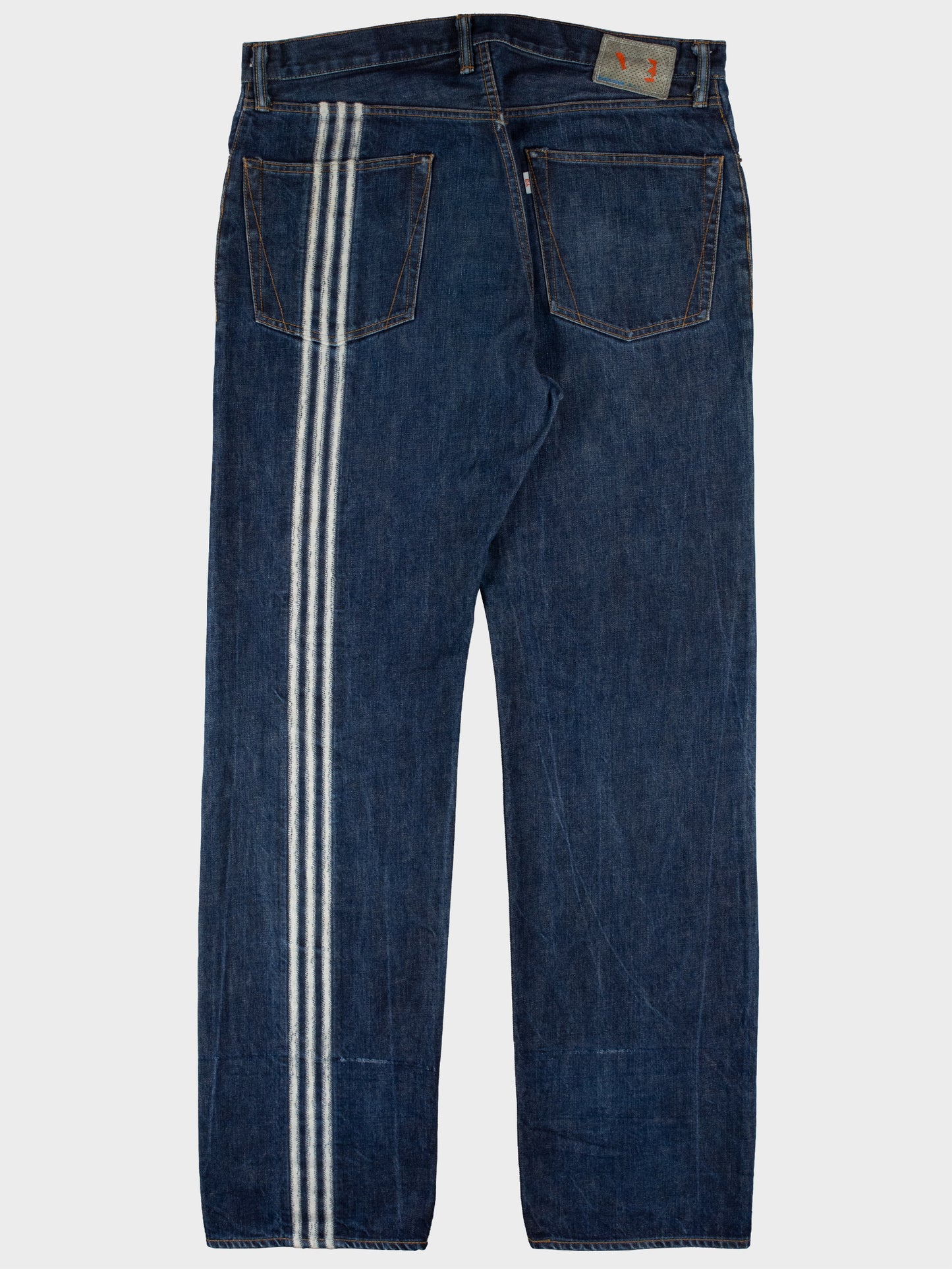 Y-3 X Spotted Horse - A/W 2004 - 3 stripes missing thread jeans - men's size 36