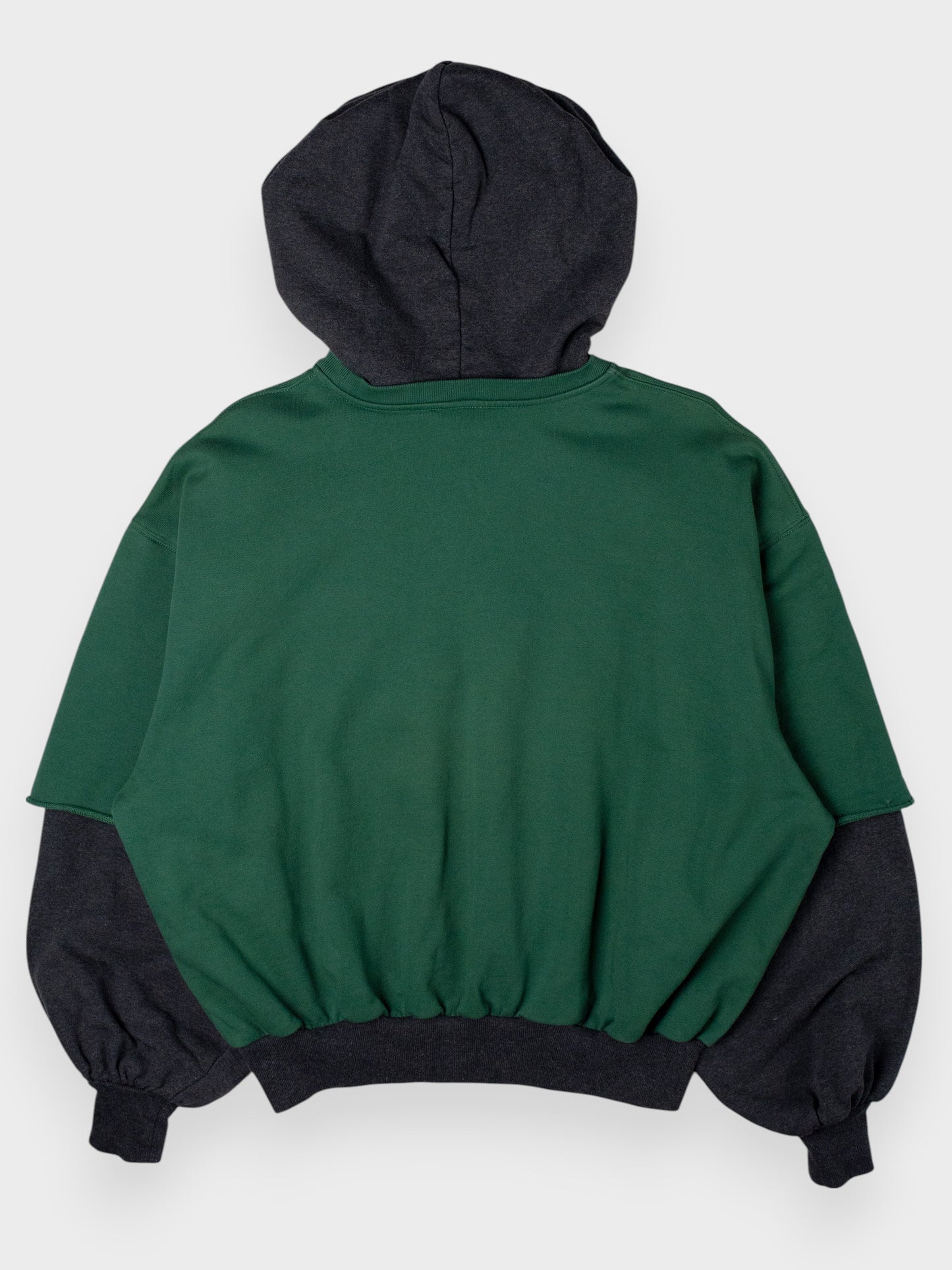 Gosha Rubchinskiy - S/S 2018 - combo hoodie (green) - size S