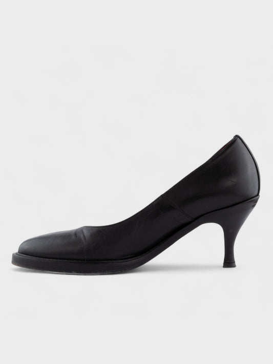 A.F.Vandevorst - round toe low heel pumps (black/red) - size 37 (75mm heel)