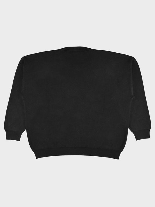 Gosha Rubchinskiy - S/S 2018 - "DJ" cotton sweater (black) - size L