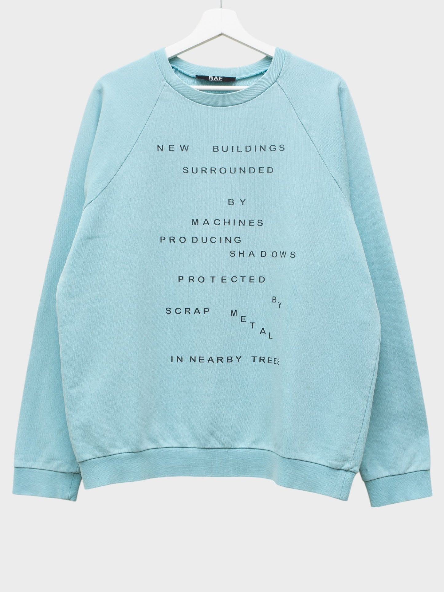 RAF by Raf Simons - S/S 2006 - (sample) "New Buildings" crewneck