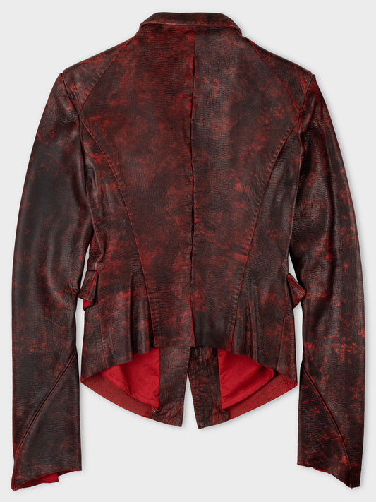 Yohan Serfaty - A/W 2009 - laser cut deer leather jacket - size 34