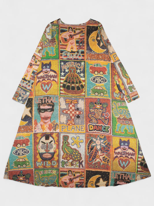 Wild & Lethal Trash - early 90s - mosaic maxi dress