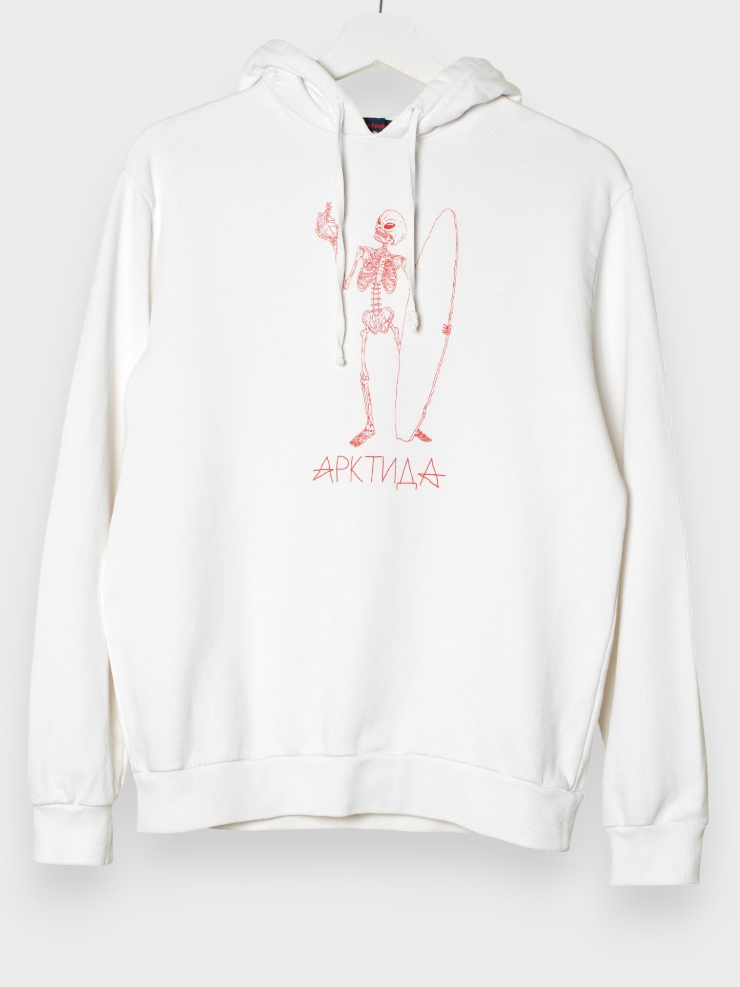Gosha Rubchinskiy - S/S 2015 - "Arktida" hoodie (white) - size M