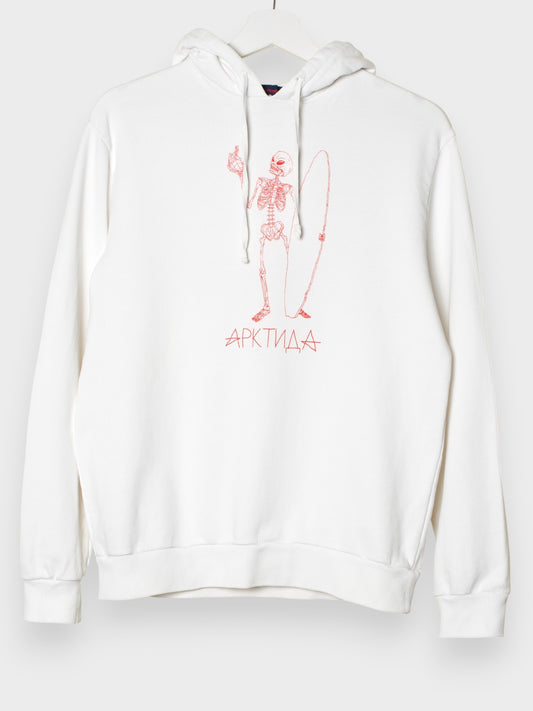 Gosha Rubchinskiy - S/S 2015 - "Arktida" hoodie (white) - size M