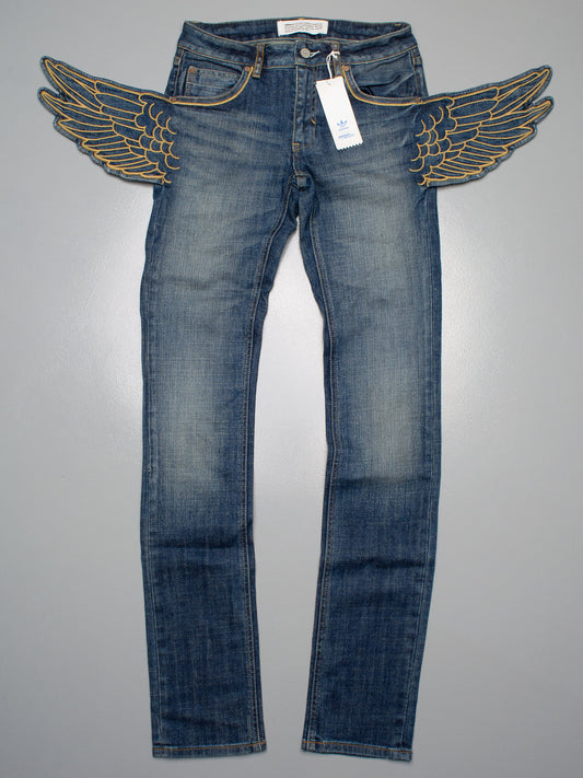 adidas Originals by Jeremy Scott A/W 2011 Wings Cupie JS skinny jeans - size 26