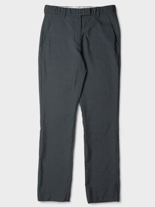 Helmut Lang - (vintage) - wool and silk lightweight pants (dark grey) - women's size 40