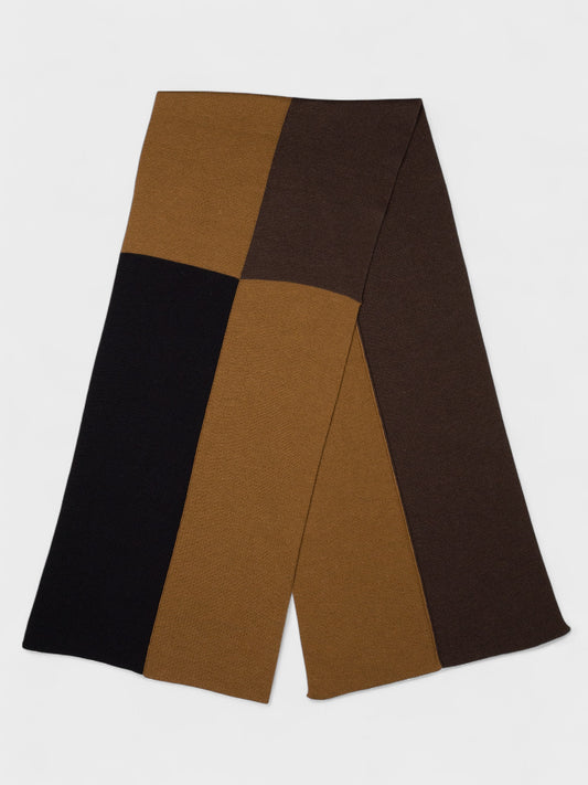 Yohji Yamamoto Pour Homme - A/W 1990 - patchwork cashmere and silk scarf