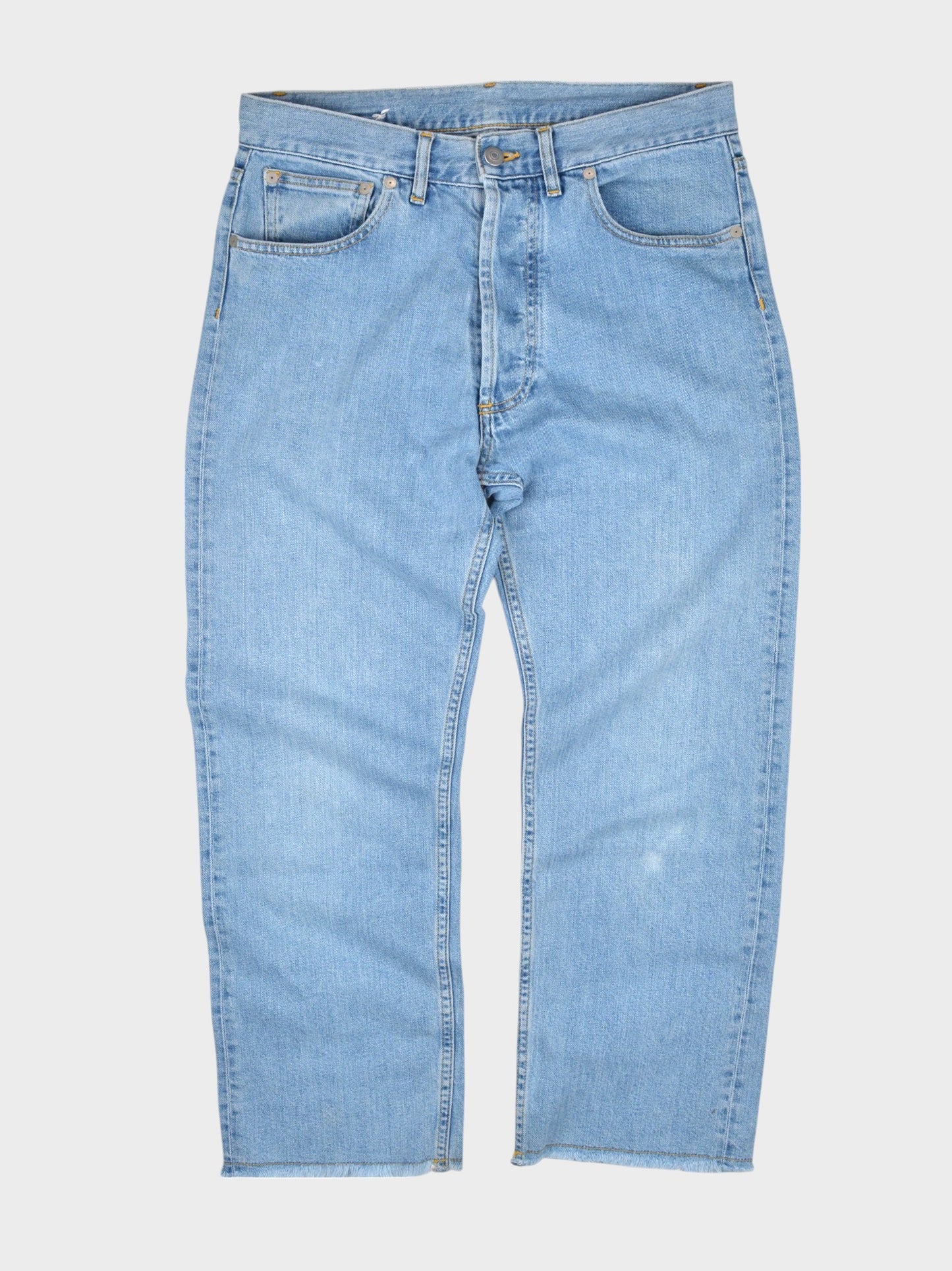 Maison Margiela - S/S 2020 - stone wash boyfriend jeans with trimmed edge - size 29