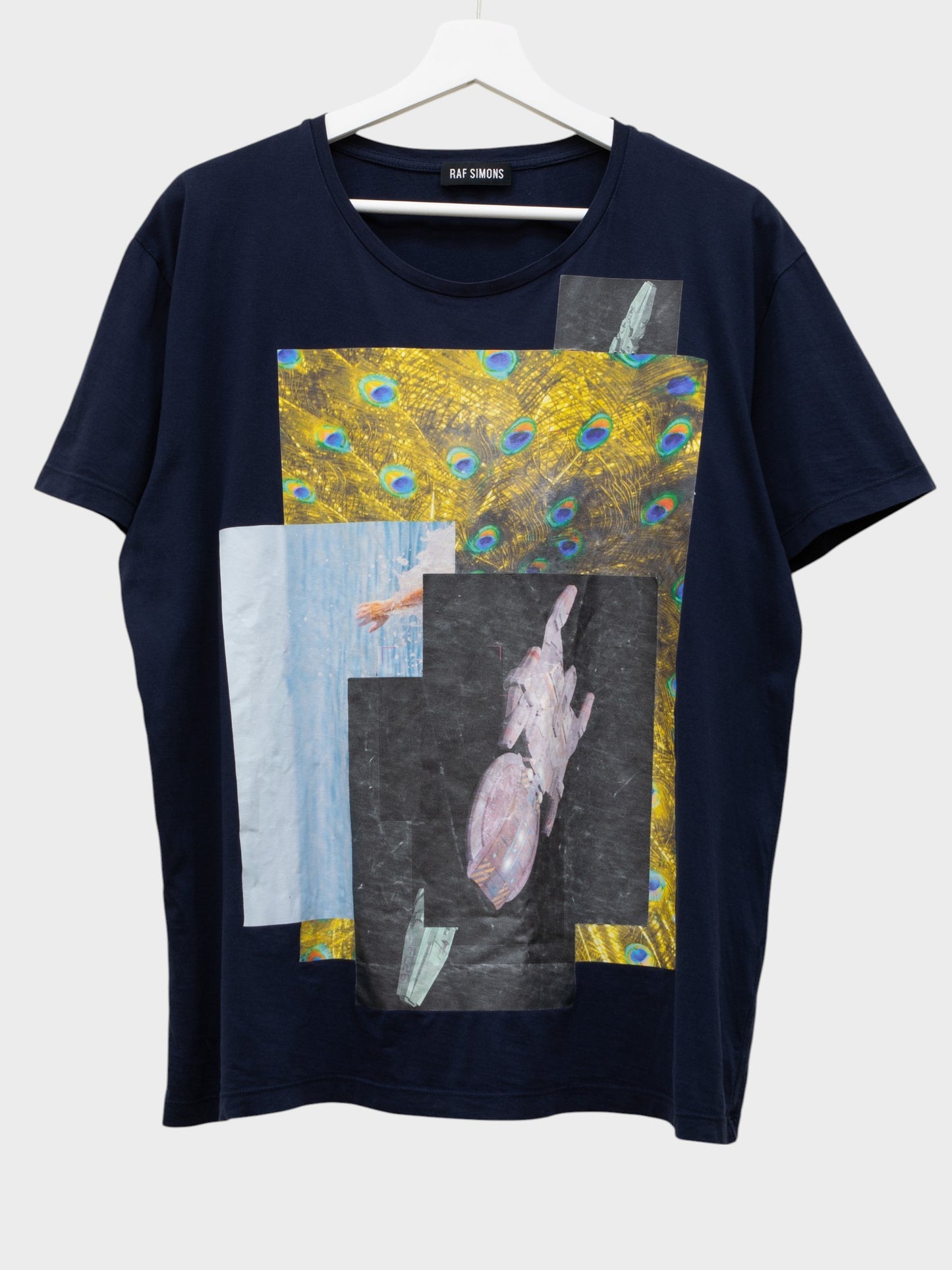 Raf Simons - S/S 2015 - collage graphic t-shirt (navy)