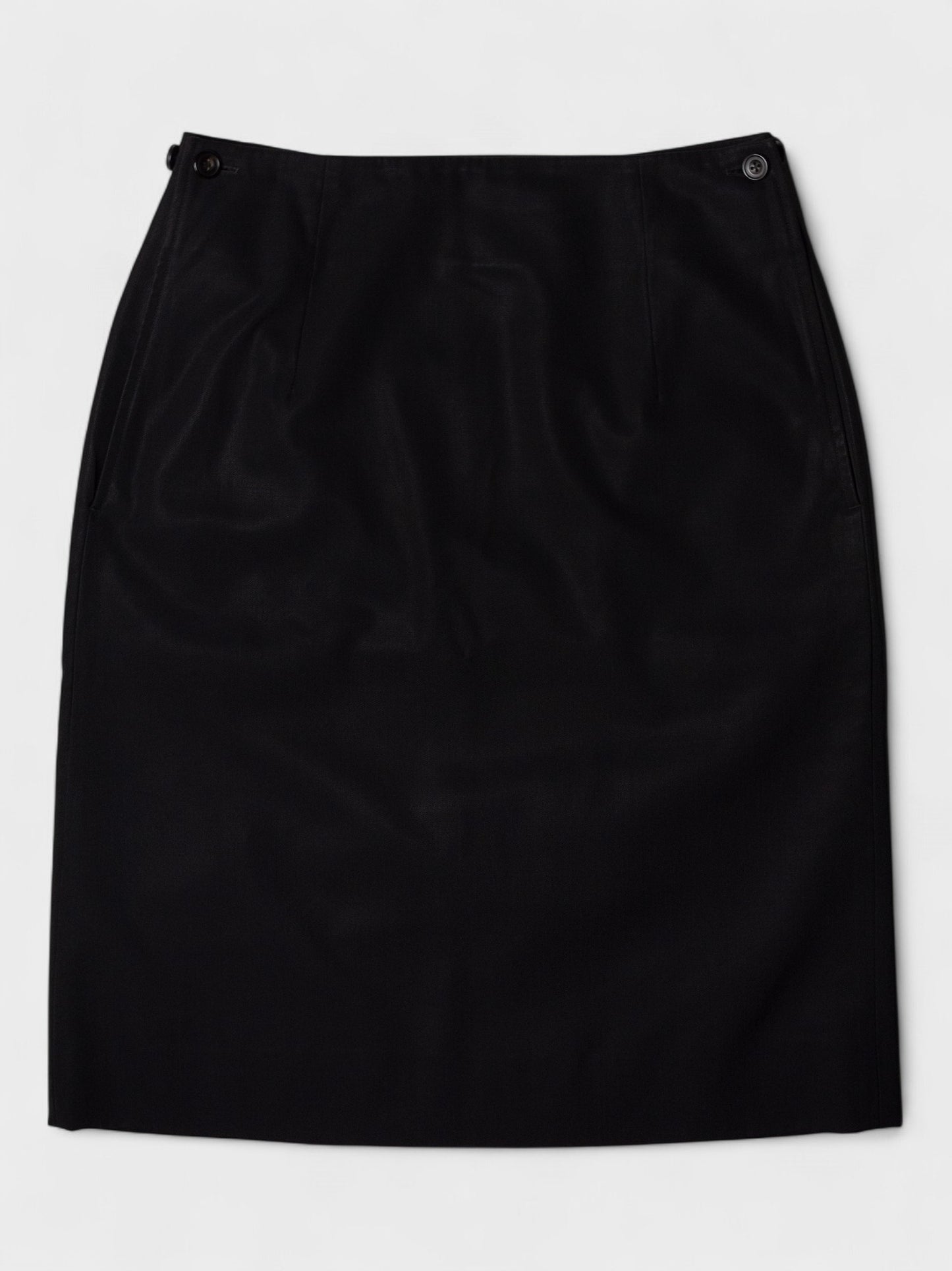 Yohji Yamamoto - (late 80's / early 90's) - wool skirt with side buttons - size M