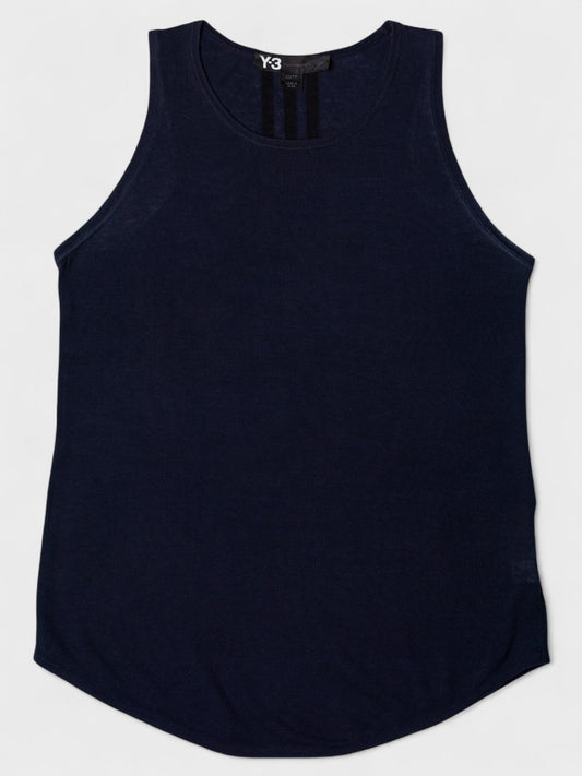 Y-3 - S/S 2012 - soft cotton tank top (navy) - women's size XS