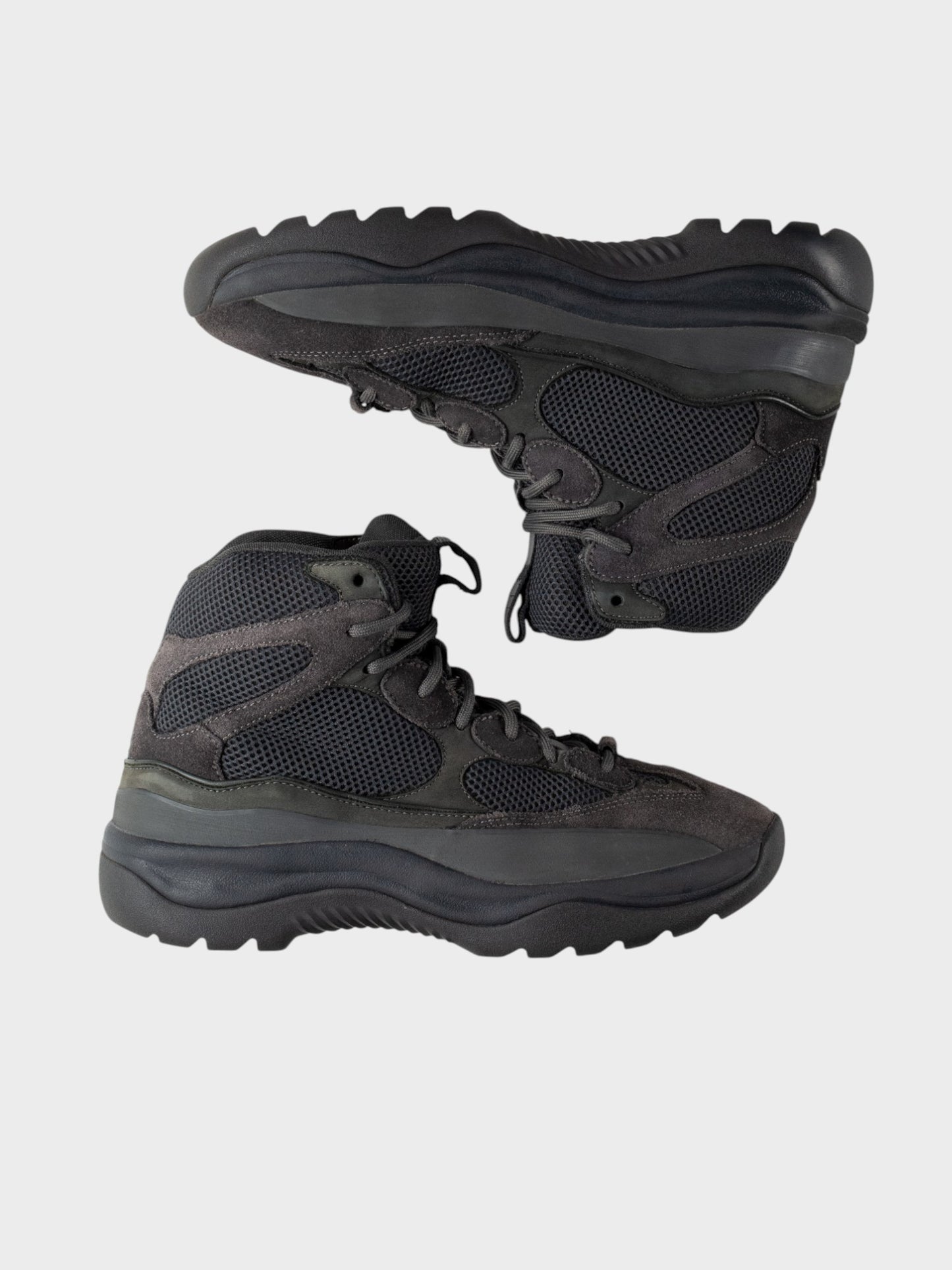 YEEZY Season 6 (2018) - Thick Suede, Mesh and Nubuck Desert Boot (Graphite) - size 45