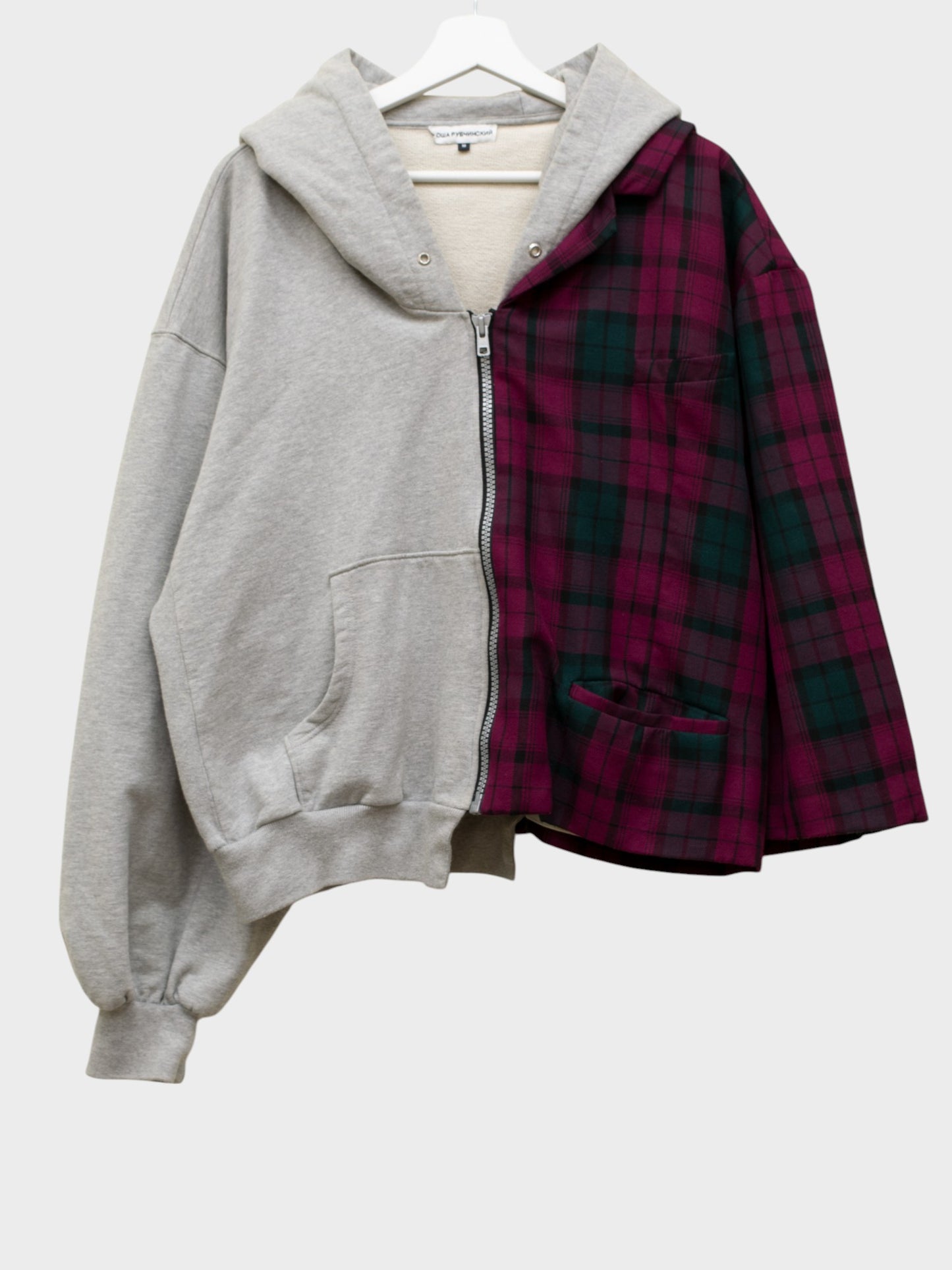 Gosha Rubchinskiy - S/S 2018 - rave-ish hybrid hoodie (grey)