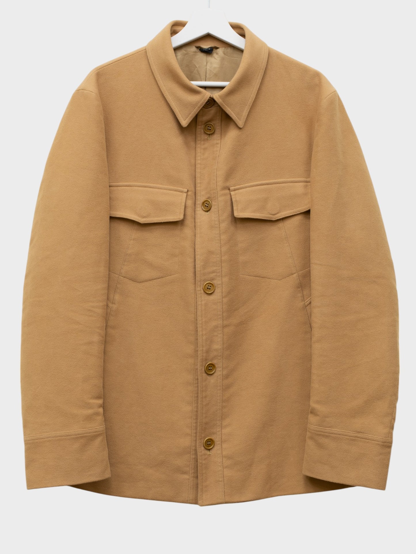 Helmut Lang - 1990s - moleskin cotton jacket (camel) - size 50