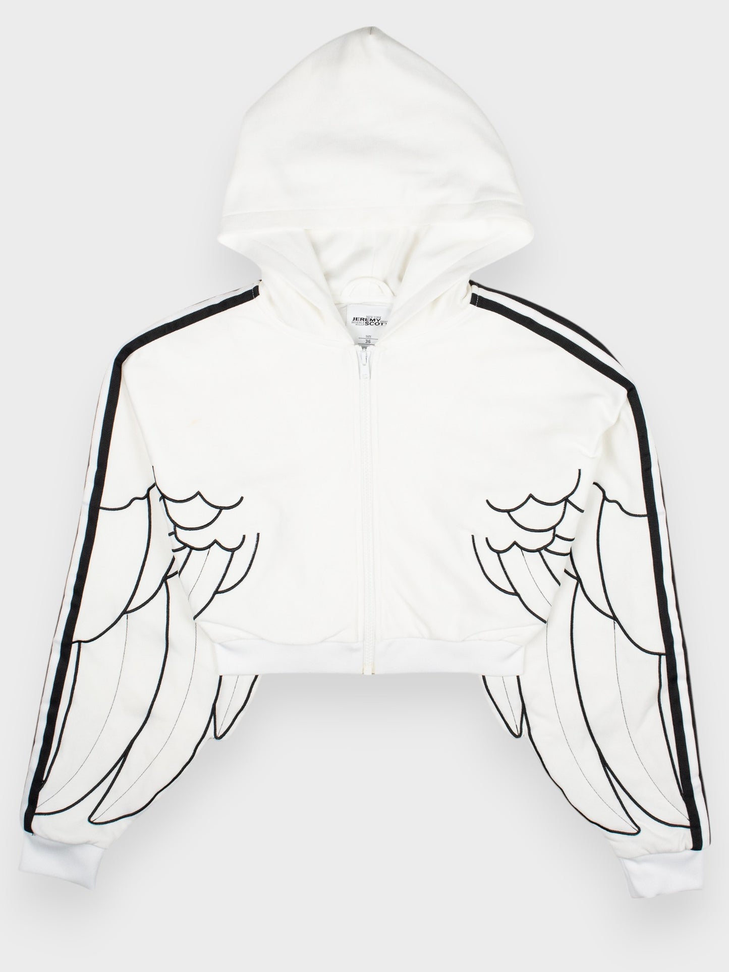 adidas Originals by Jeremy Scott - A/W 2010 - winged hooded track jacket - women's size 36