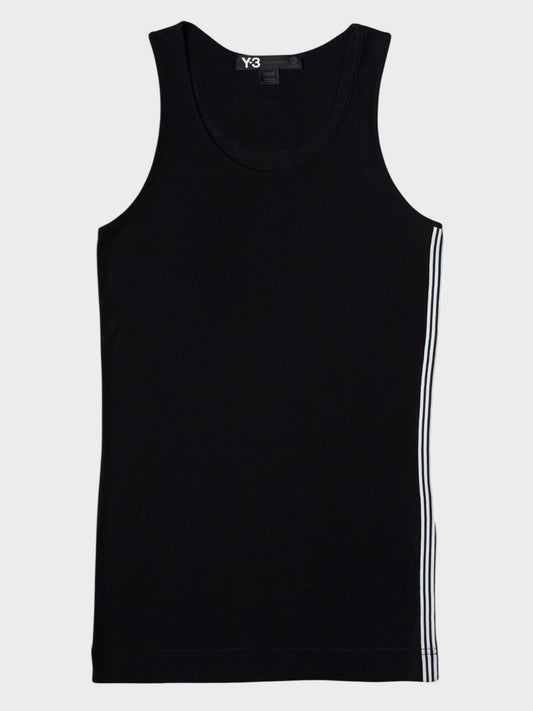 Y-3 - S/S 2011 - three stripes polyester and rayon tank top - women's size XS