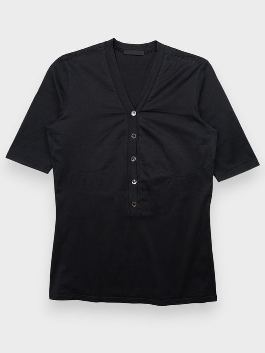 Helmut Lang - (vintage) - minimalist t-shirt (black) - women's size M