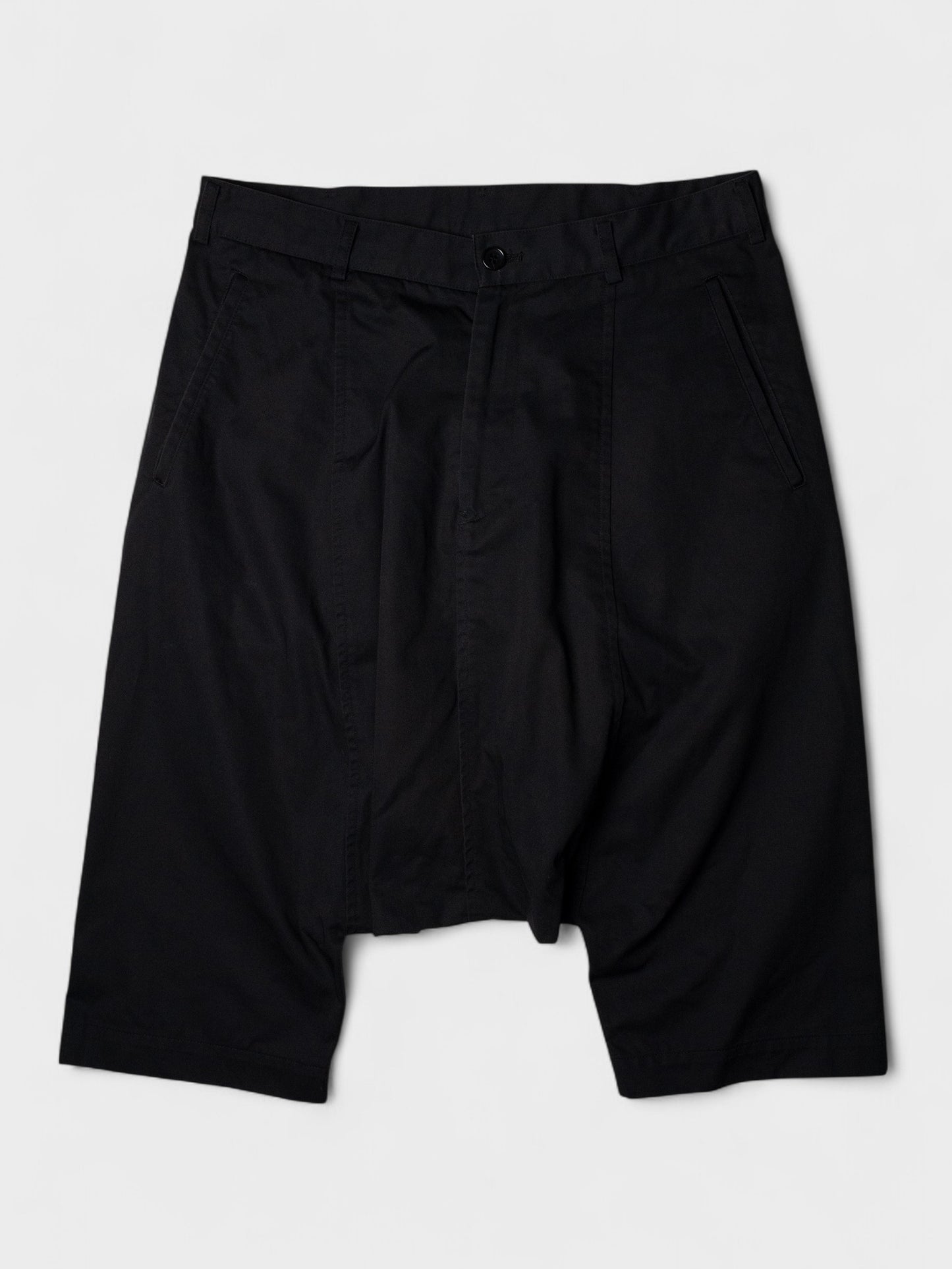 Comme des Garçons BLACK - S/S 2011 - contrast pockets low crotch shorts