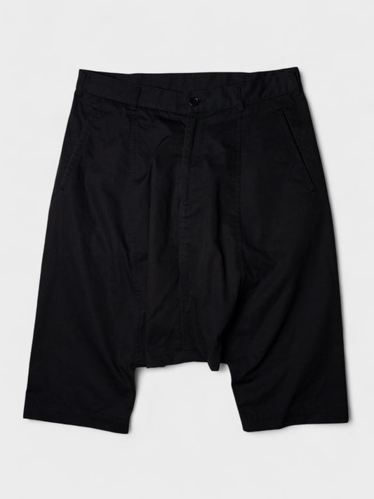 Comme des Garçons BLACK - S/S 2011 - contrast pockets low crotch shorts
