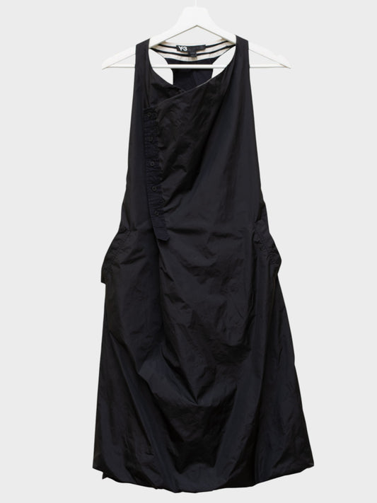 Y-3 - S/S 2008 - nylon cocoon dress (black) - size XS