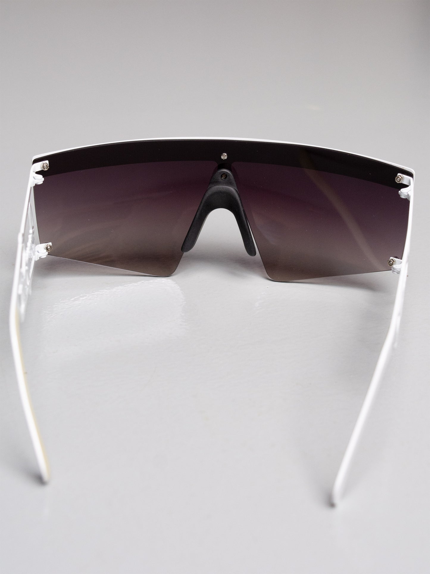Linda Farrow X Jeremy Scott - 2000's - signature sunglasses (white/grey)