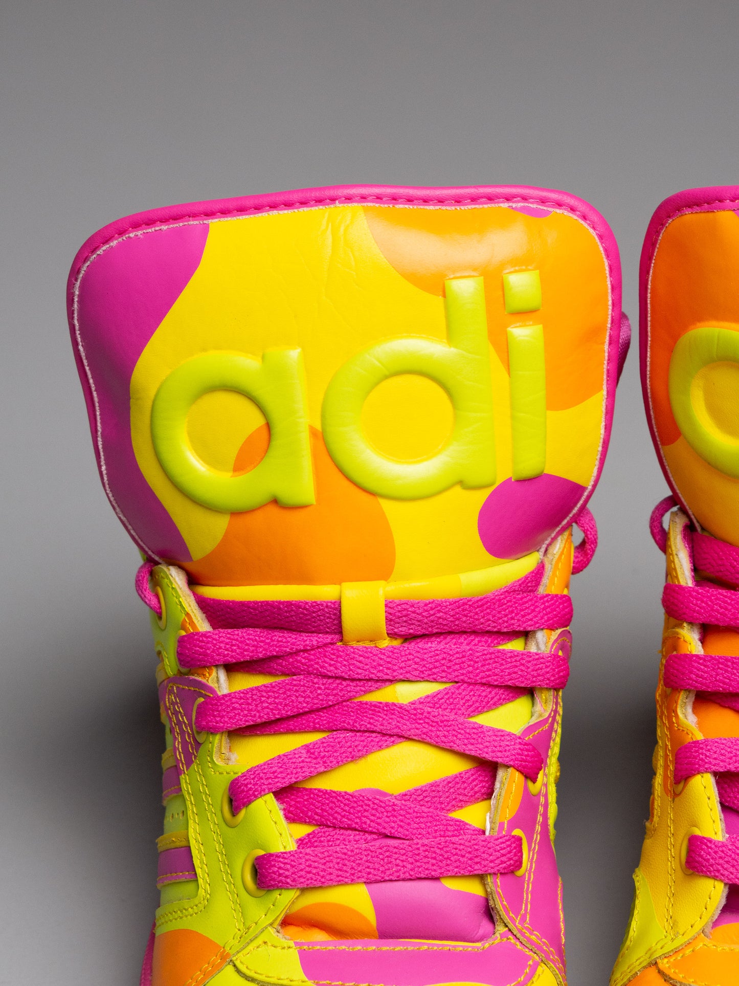 adidas Originals by Jeremy Scott A/W 2013 JS Instinct Hi Neon Camo - size 39 1/3