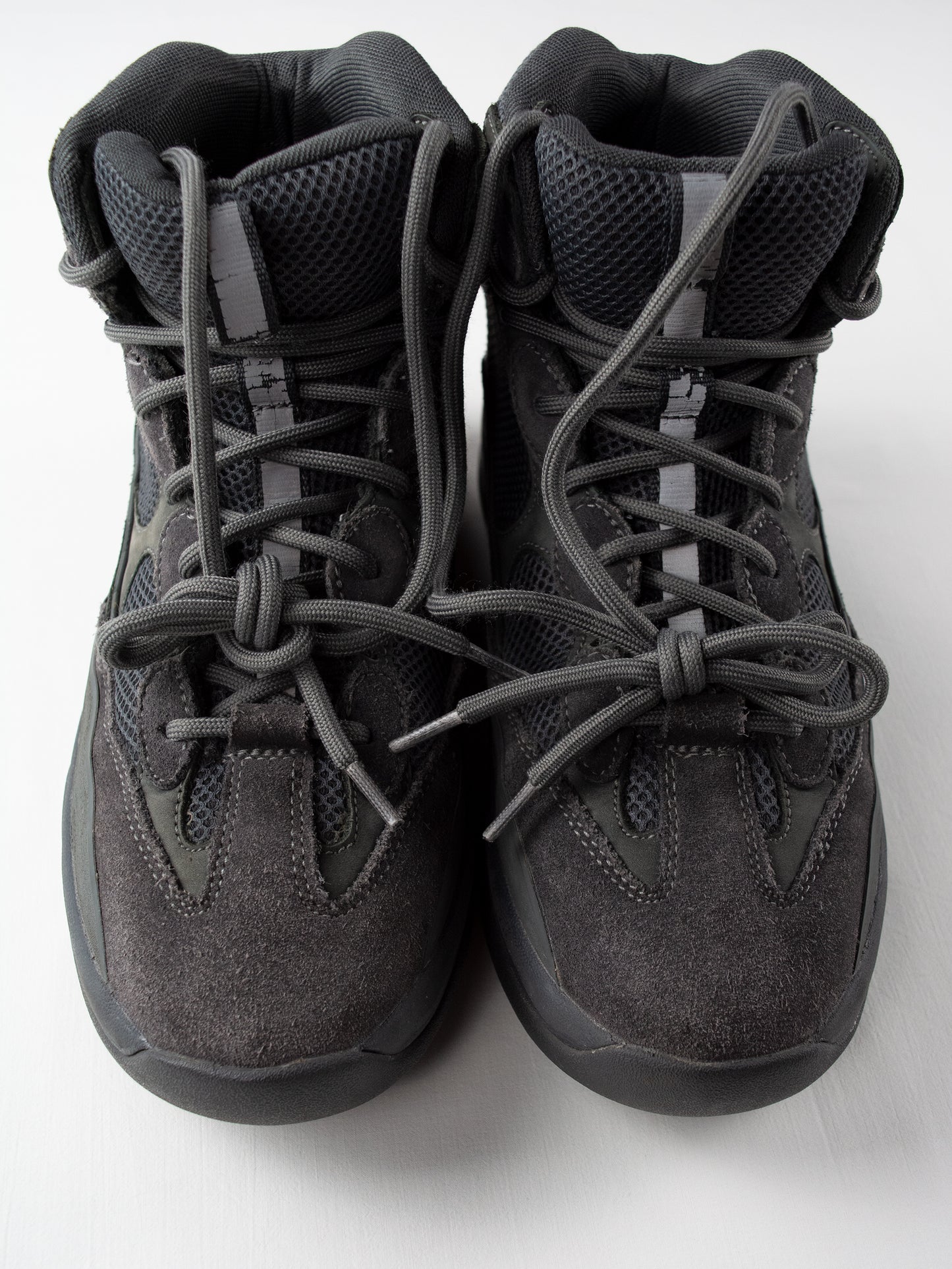 YEEZY Season 6 (2018) - Thick Suede, Mesh and Nubuck Desert Boot (Graphite) - size 45