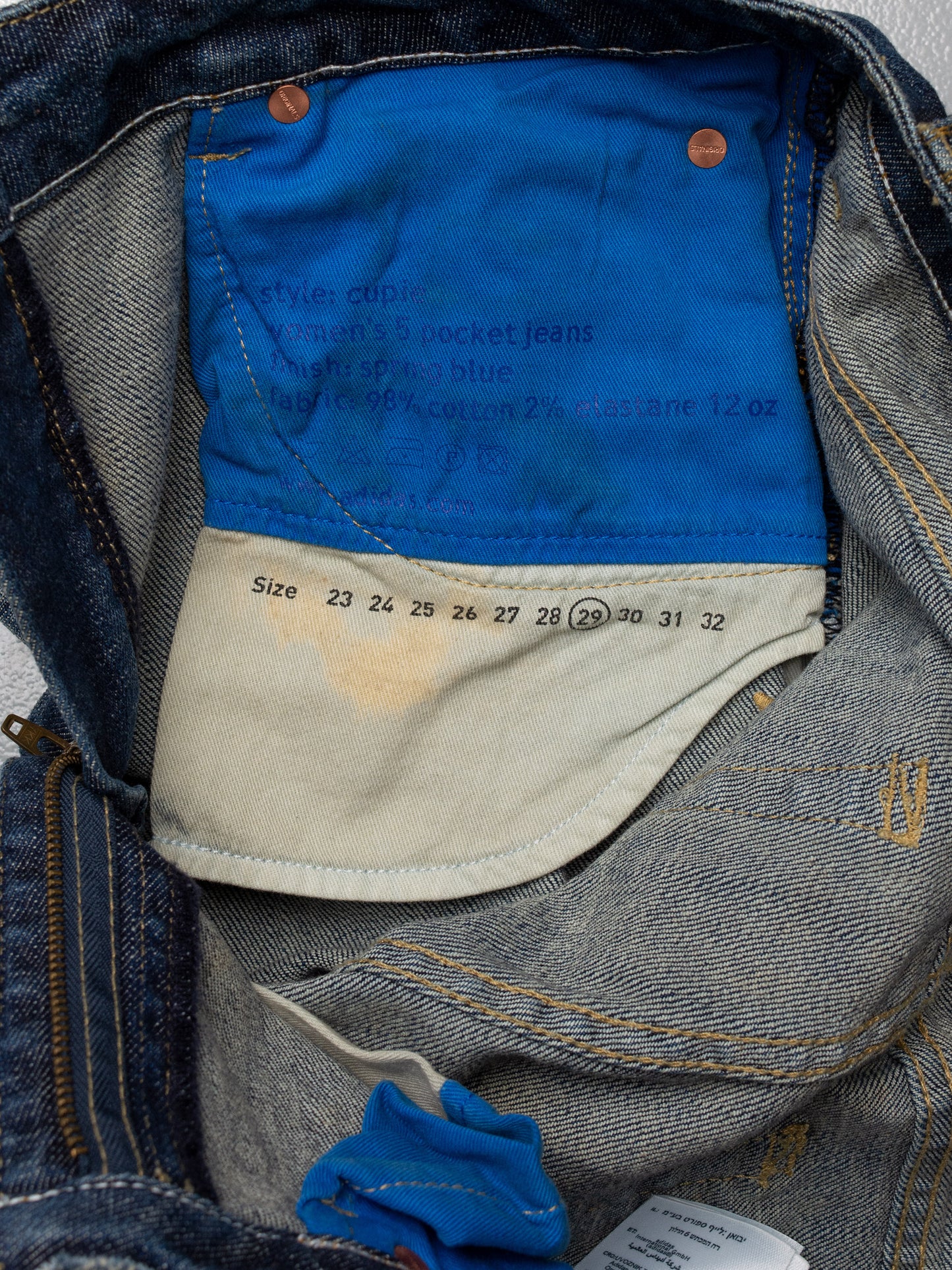 adidas Originals by Jeremy Scott A/W 2011 Wings Cupie JS skinny jeans - size 29