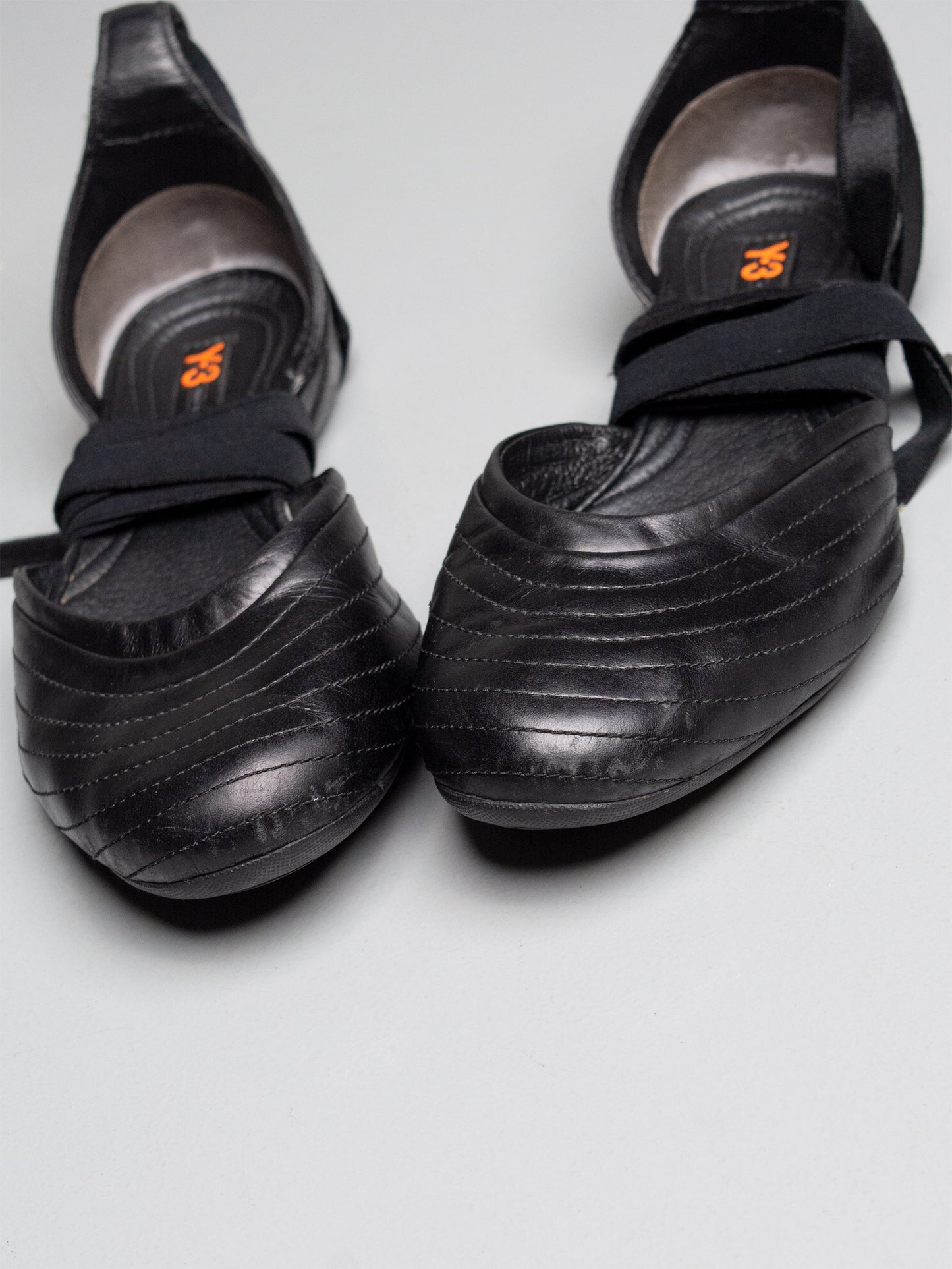Y-3 S/S 2005 lace-up ballet flats - size 39 1/3