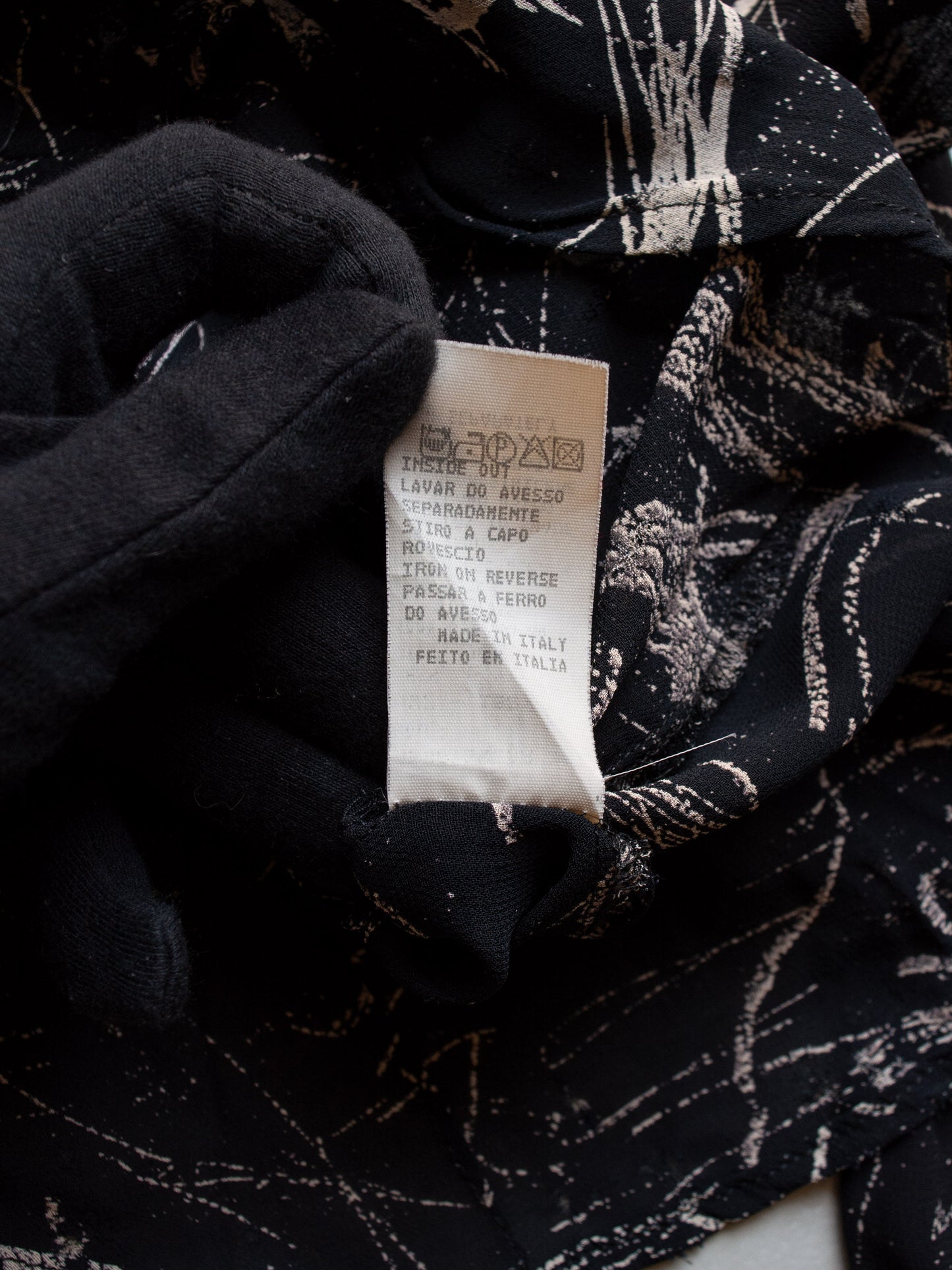 1990's Moschino Jeans blackboard sheer shirt - size 42IT