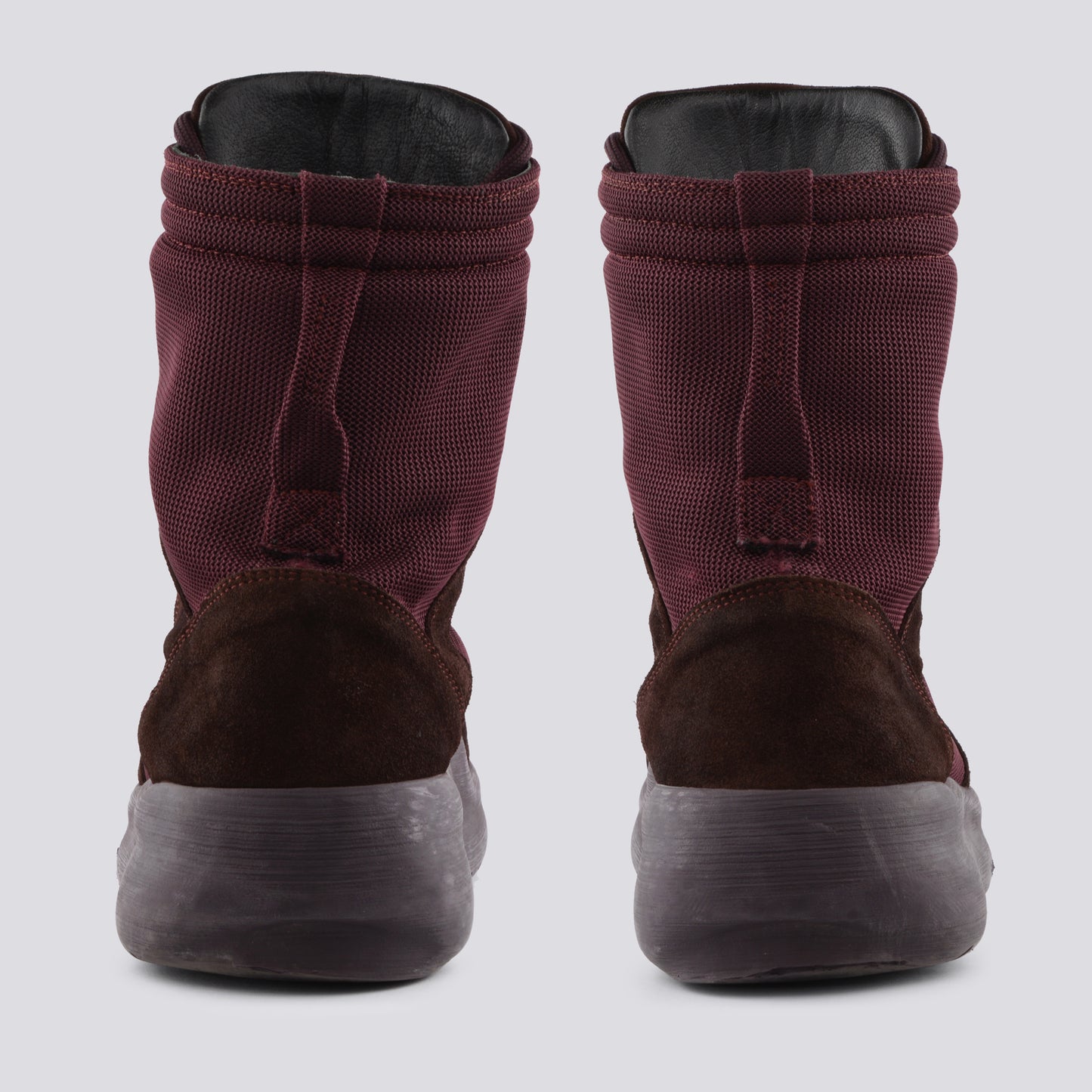 YEEZY Season 6 (2018) - Thick Suede and Nylon Military Boot (Oxblood) - size 42