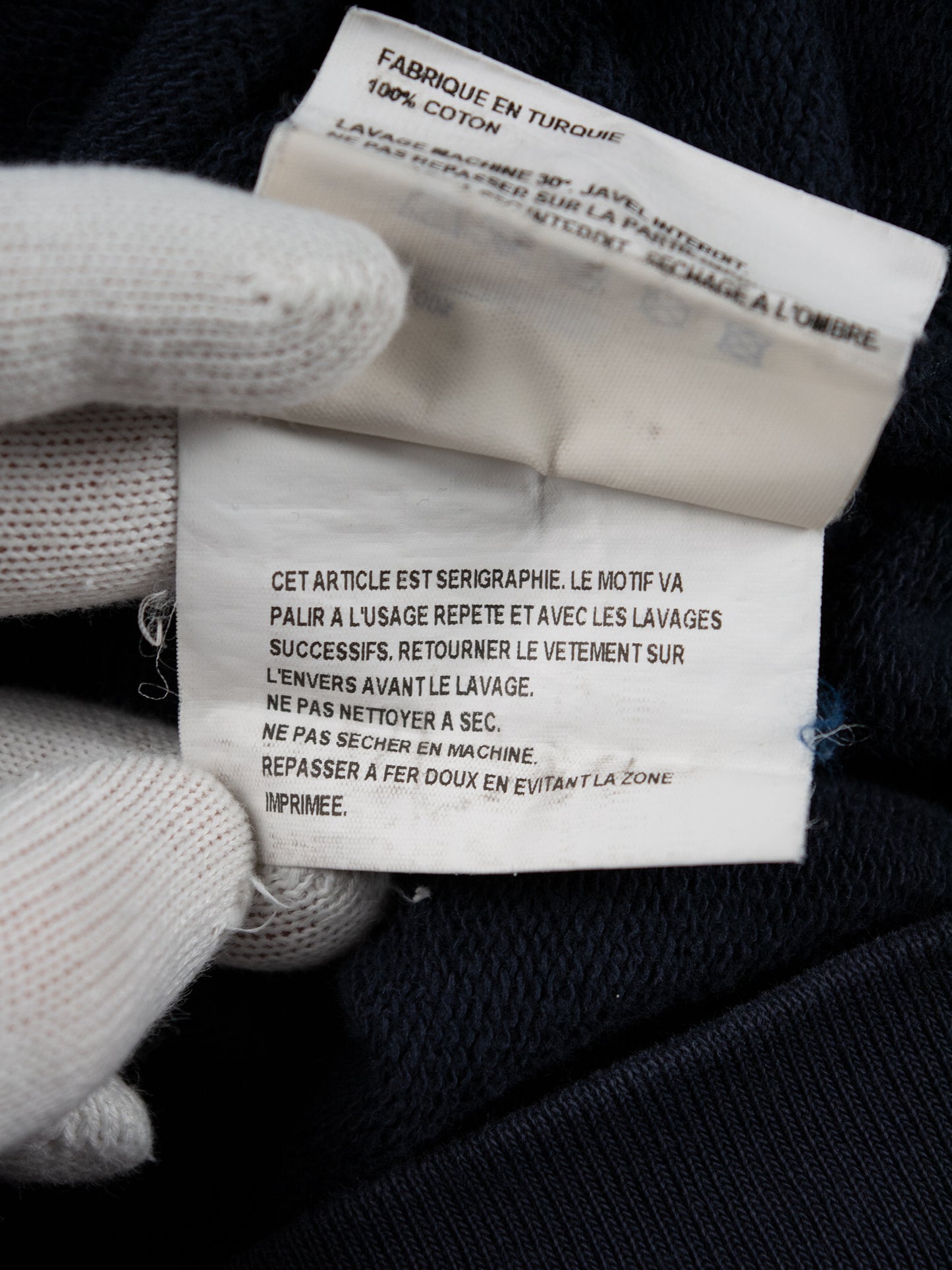 Gosha Rubchinskiy - S/S 2018 - double collar crewneck (navy) - size M