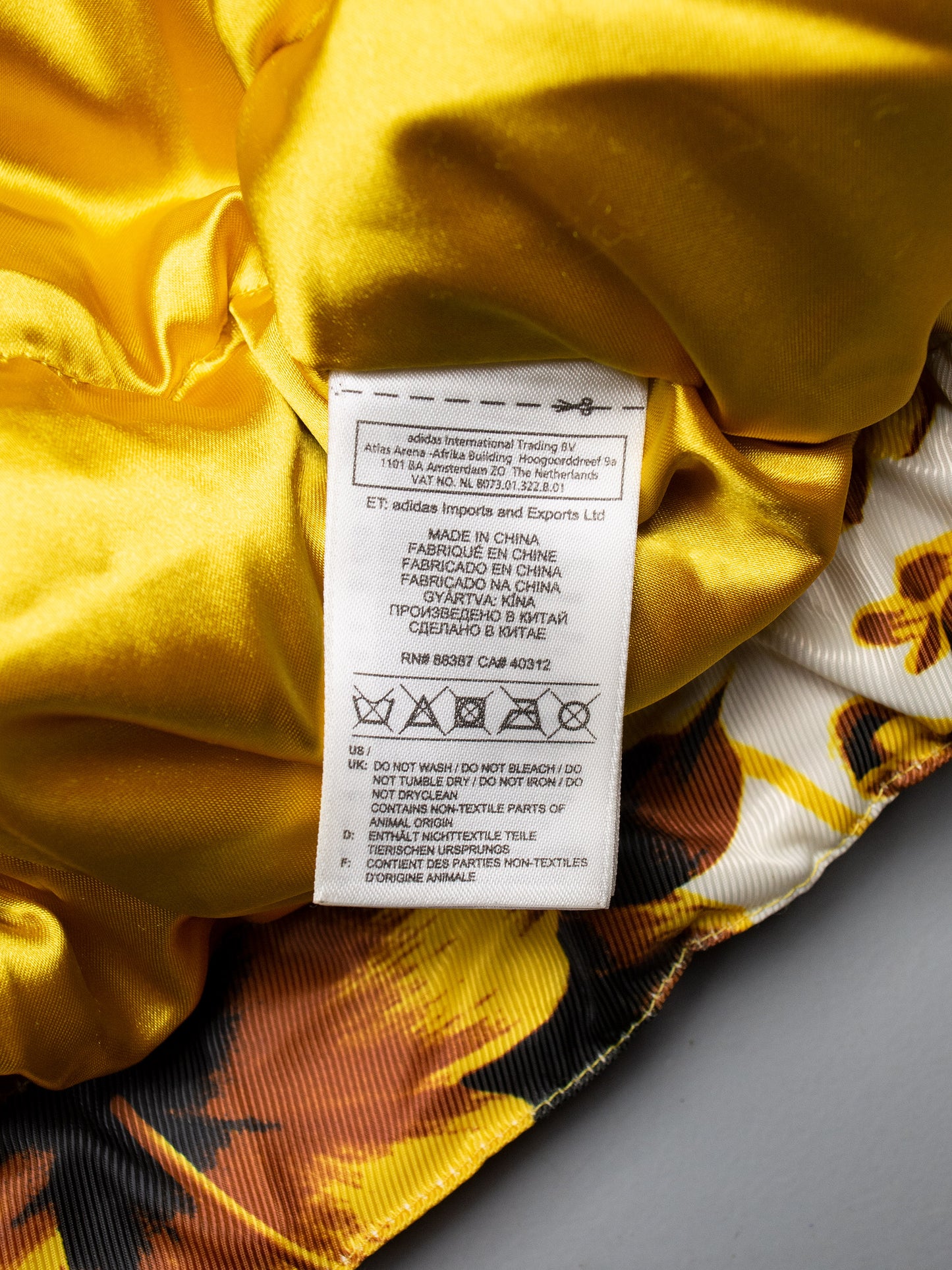 adidas Originals by Jeremy Scott - A/W 2013 - Golden Flower Down Jacket - size M