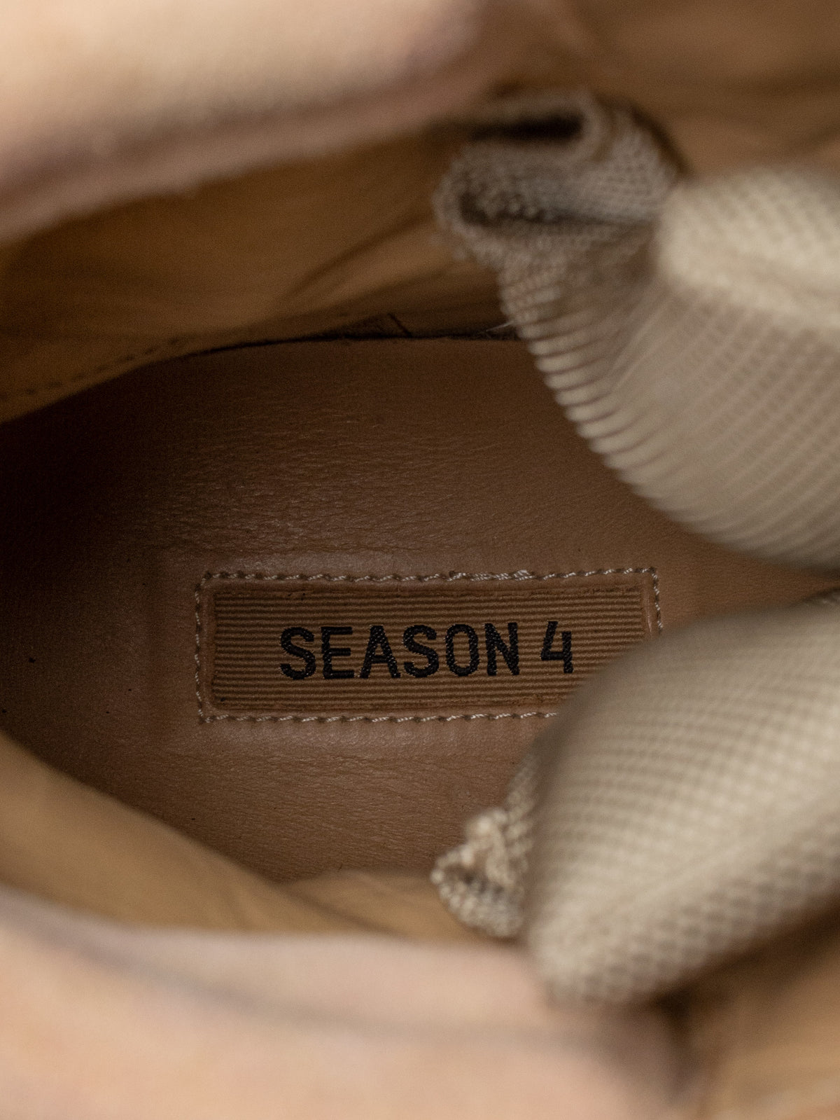 YEEZY Season 4 Sand Nylon and Thick Suede Combat Boots - size 43