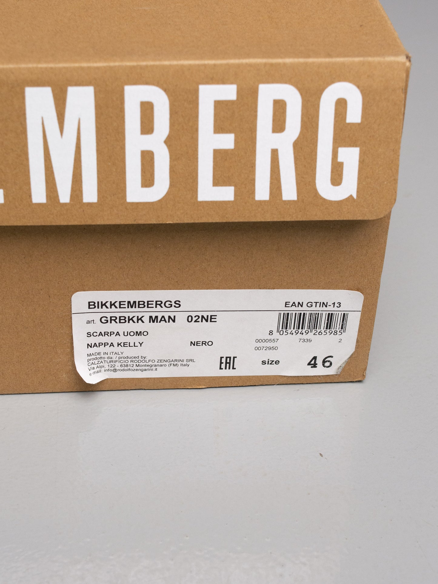 2025 Bikkembergs X Gosha Rubchinskiy Soccer (black) - size 46