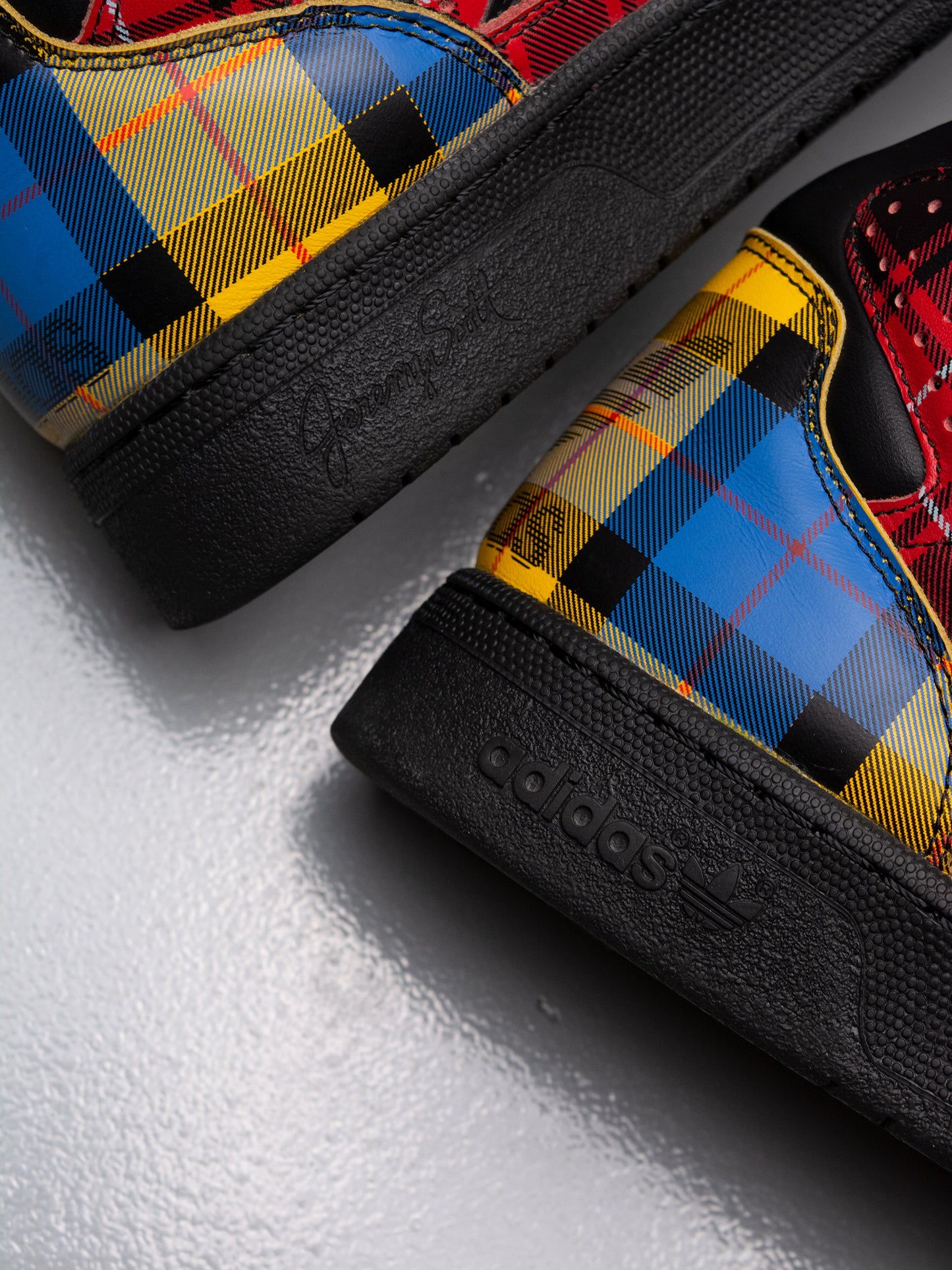 adidas Originals by Jeremy Scott S/S 2013 JS Instinct Hi "Plaid" - size 39 1/3