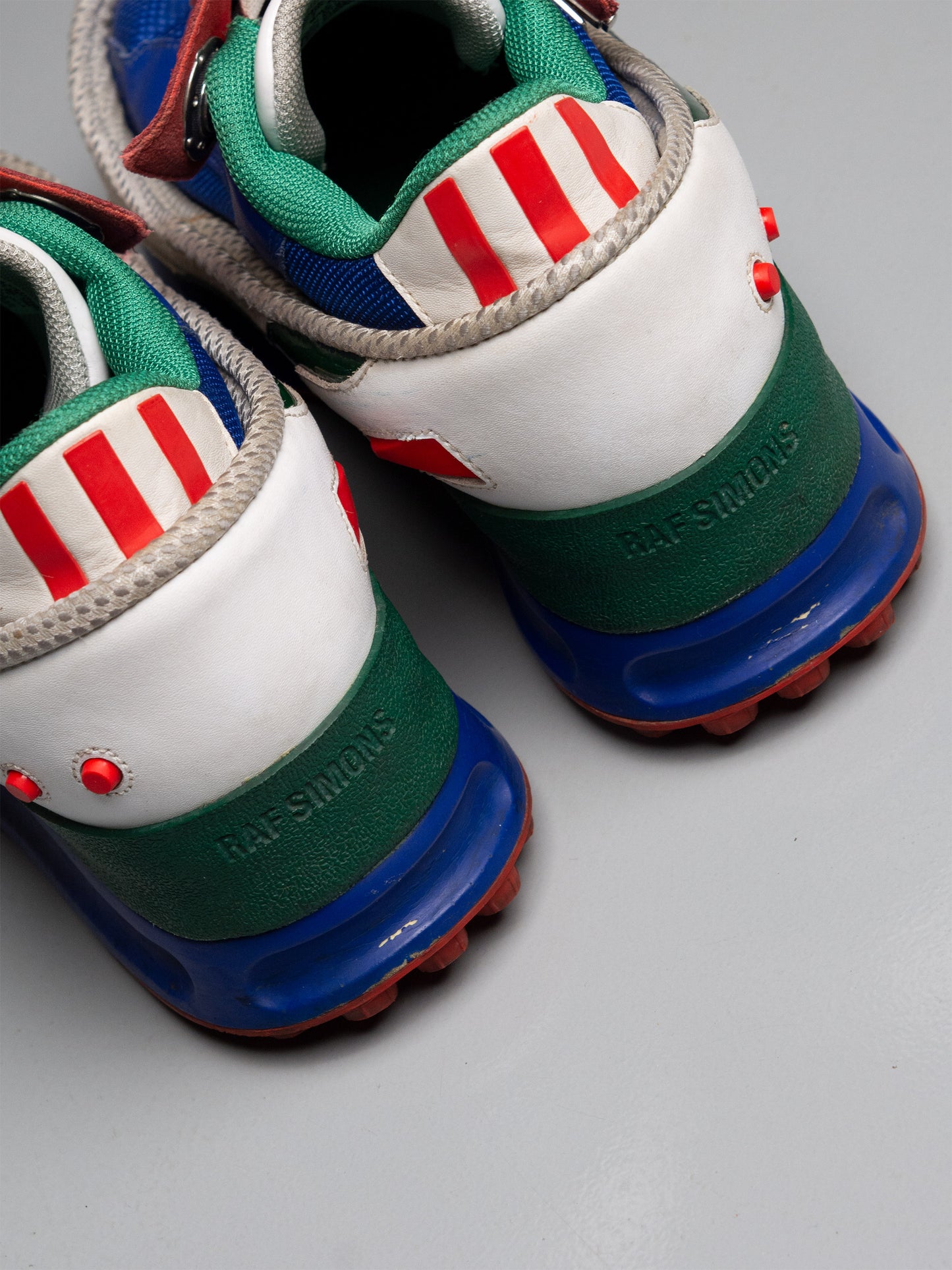 adidas X Raf Simons S/S 2014 Super Trekker (red/blue) - size 40 2/3
