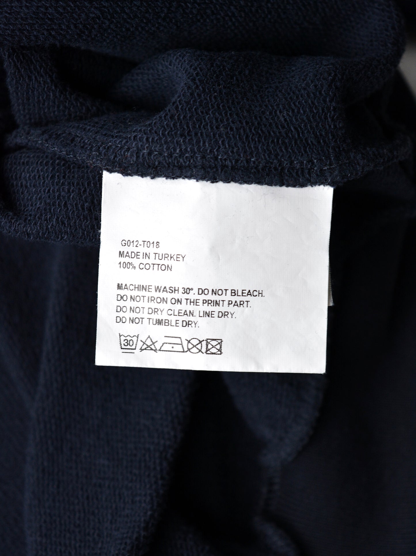 Gosha Rubchinskiy - S/S 2018 - double collar crewneck (navy) - size M