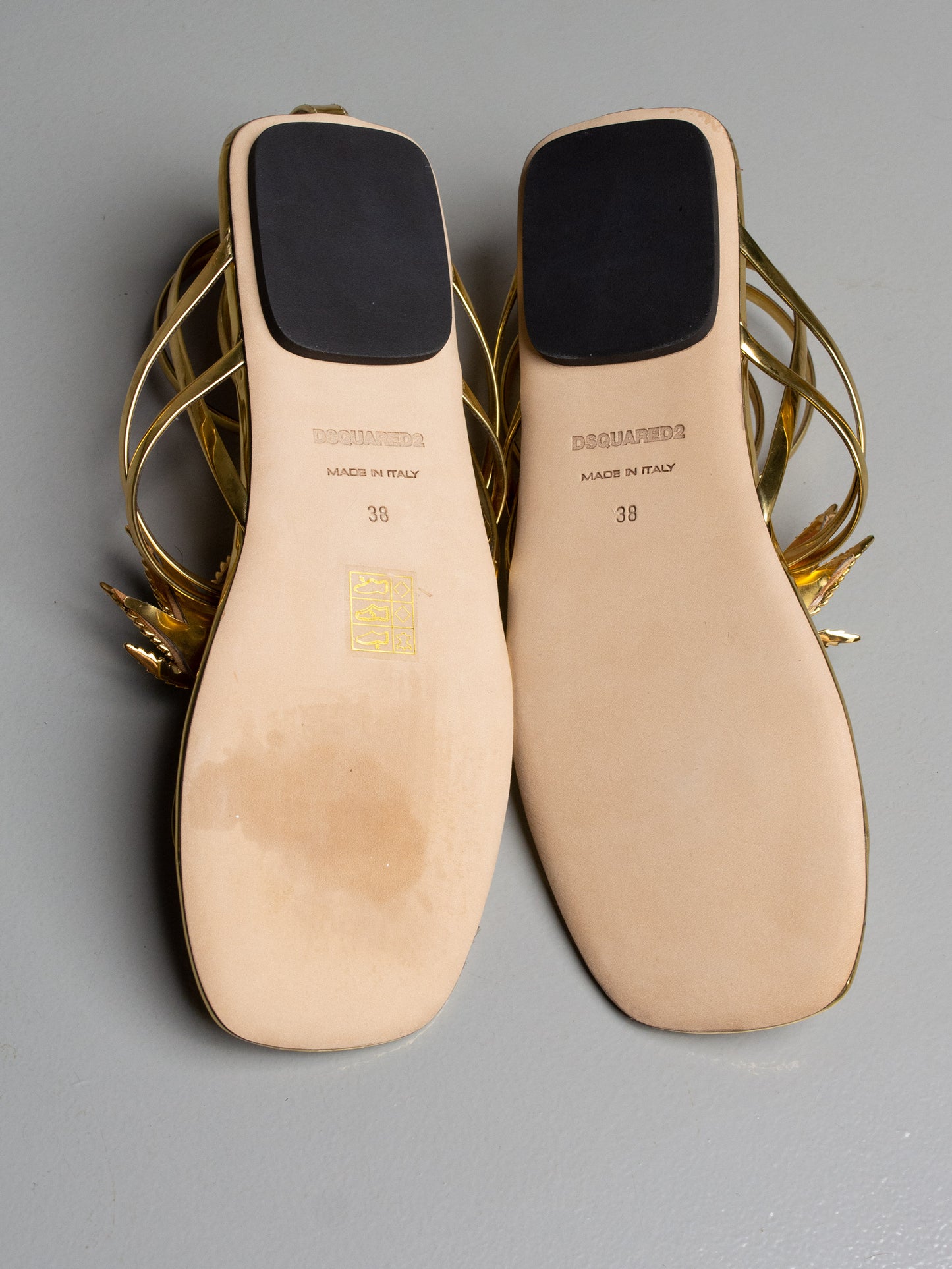 Dsquared2 S/S 2024 Marija Flat Sandals - size 38